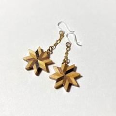 3点おまとめ品　寄木ピアス 片耳のみ　ムーンストーン　ネックレス&リング 3点おまとめ品寄木ピアス 片耳のみムーンストーンネックレス&リング