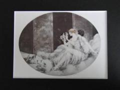 ルイ・イカール・アールデコ/仔犬、希少な限定版額装用画集より、新品高級額装付 ルイ・イカール・アールデコ/仔犬、希少な限定版額装用画集より