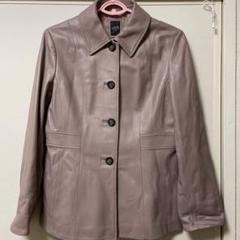 ラムレザー ジャケット コート パープル