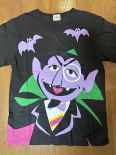 セサミストリート オーバーサイズTシャツ 黒 カウント伯爵 セサミストリート Tシャツ オーバーサイズM 黒 カウント伯爵
