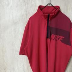 NIKEGOLF ナイキゴルフ 古着 ハーフジップ 半袖 赤 レッド