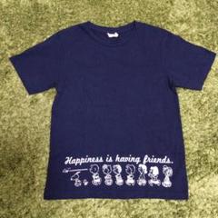 【ピーナッツ/PEANUTS】Tシャツ スヌーピー【M】ネイビー