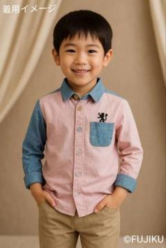 [未使用タグ付]GIORDANO ジュニア 長袖シャツ 120サイズ 男女兼用