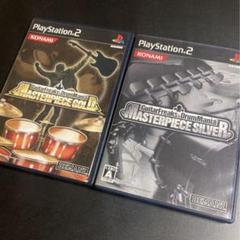 PS2 ギターフリークス&ドラムマニア マスターピース ゴールド　シルバー