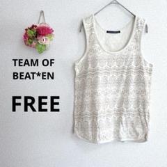 a5661 TEAM OF BEAT*EN ノースリーブ　タンクトップ　コットン