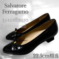美品❤️フェラガモ チェーン ウェッジソール パンプス 5C(約22-22.5 美品❤️フェラガモ チェーン ウェッジソール パンプス 5C(約22