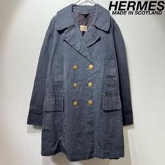 希少 エルメス パリス トレンチコート ダブル オイルド ヴィンテージ 希少 エルメス パリス トレンチコート ダブル オイルド