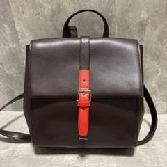 美品✨ポールスミス リュック オールレザー バイカラー レディース ブラウン