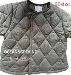 Ocean groundカーキ色ダウン【先取り出品】美品