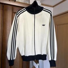 70s〜80s adidas トラックジャケット 白黒 有原みゆ紀 同型 70s〜80s adidas トラックジャケット 白黒 有原みゆ紀 同型