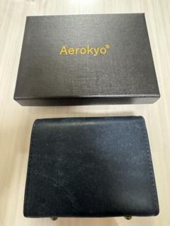 Aerokyo 財布 メンズ 2つ折り イタリアンレザー プエブロ 二つ折り財布