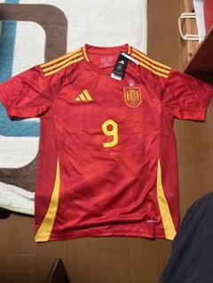 adidas スペイン代表 GAVI 9番 シャツ adidas Spain Home Gavi 9 Jersey 2022-2023 (Official Printing)