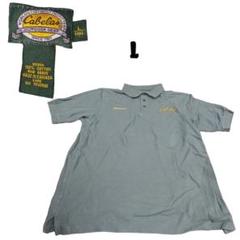 旧タグカナダ製Cabela'sカベラスポロシャツLカーキ - メルカリ