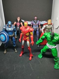アベンジャーズ アメコミ　フィギュア9体&クッション　マーベル　未開封 アベンジャーズ アメコミ フィギュア9体&クッション マーベル 未