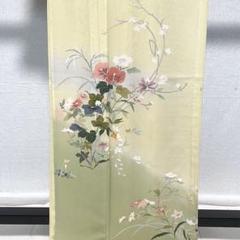 D372 夏着物　訪問着　友禅　花模様　絽　正絹　未使用極美品