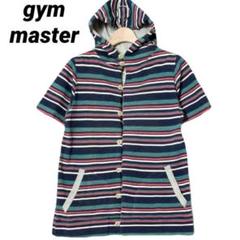 gym master ジムマスター 半袖 パーカー ボタン シャツ ボーダー