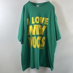 T-231 I LOVE MY DUCKS プリント Tシャツ 2XL グリーン