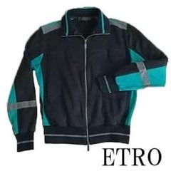 ETRO エトロ スウェット トレーナー ブラック グリーン グレー