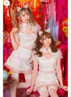 チャイナドレス風コスプレ衣装 猫耳付きのサムネイル