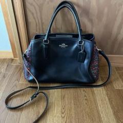 ★美品★COACH コーチ 日本限定 花柄刺繍 ハンドバッグ ネイビー レア希少 楽天市場】【バッグ】COACH コーチ レザー デニム ハンドバッグ