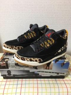 27cm 未着用 AIR JORDAN3 ナイキ エアジョーダン3 アニマル