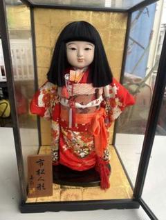 木目込み人形　日本人形　赤い花柄の市松人形 まわり道 木目込み人形 日本人形 赤い花柄の市松人形 まわり道 - メルカリ