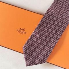 ✨未使用タグ付き箱付き✨HERMES ファソネ　H柄 H織 ネクタイ 未使用 ネクタイ シルク100% HERMES エルメス ファソネH H柄 H織