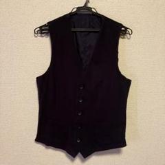 【美品】スーツセレクト　ベスト ブラウン　リバーシブル　　グレーブラック WEB限定/OUTLET】【発送在庫あり】【BL】リバーシブルジレ