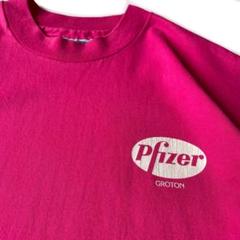 90s Hanes USA製 Pfizer ファイザー ワクチン Tシャツ 企業