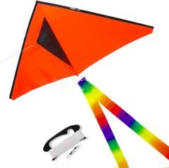 ️⭕️emma kites【1.5M 三角凧】 100m凧糸 ハンドル付 収納袋