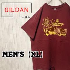 【US輸入】GILDAN ギルダン　企業ロゴ　プリントTシャツ《メンズXL》