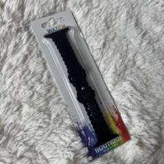 新品未使用 アップルウォッチ バンド ブラック シリコン 42-44mm