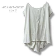 【アズールバイマウジー】AZUL BY MOUSSY バックデザインTシャツ S