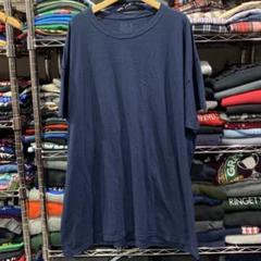 USA古着 フルーツオブザルーム 無地 ネイビー Tシャツ