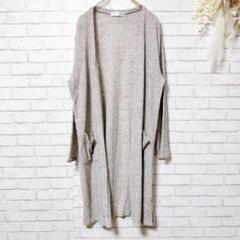 【美品】(4L) ヘルシカレン ラップカーディガン トップス ロング グレー