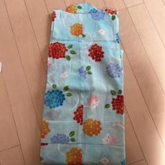 KOKIN JUNIOR 花柄 着物 水色
