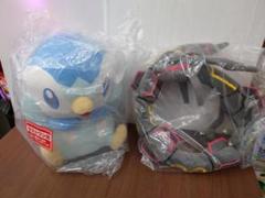 ポッチャマ　等身大ぬいぐるみ　＆　黒いレックウザ　抱きぬいぐるみ アニメ『ポケモン』一番くじが本日（1/25）発売。黒いレックウザ