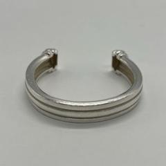 ティファニー 美品 ダイアゴナル カフ バングル 希少 ティファニー TIFFANY グルーブド カフ バングル ヴィンテージ