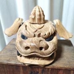 獅子頭 木彫り 飾り獅子頭 高さ約40cm 横約60㎝ 木彫 置物 獅子頭 木彫り 飾り獅子頭 高さ約40cm 横約60㎝ 木彫 置物