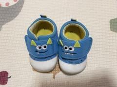 モンスターキャラクター ベビーシューズ 青　13cm