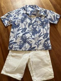 ザラZARA キッズ　シャツ・パンツ２点セット 上・サイズ7 下・サイズ8