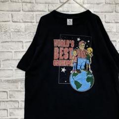 USA製90sヴィンテージTシャツ！シングルステッチ　ブラック半袖古着L78