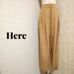 タグ付き ハレ ワイドパンツ ウエスト調整可能 ゆったり 体型カバー