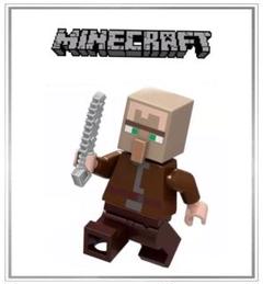 マイクラ 村人 鉄の剣 ミニフィグ LEGO 互換 マインクラフト ブロック