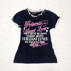 新品タグ付き　y2k 姫系リボンTシャツ　バレエコア　カットソー y2k 00s】バレエコア ダークコア リボン フリル付きカットソー T