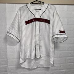 babymonster 日本 ペンミ ベビモン ベースボール シャツ 白　M ベースボールシャツ WHITE | BABYMONSTER ONLINE SHOP