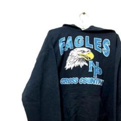 EAGLES 鷹 GILDAN ギルダン　ブラック　黒 プルオーバーパーカー