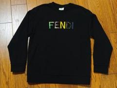 FENDIロゴ トレーナー 黒フェンディ8Aブラック スウェットシャツ コットン ブラック | Fendi