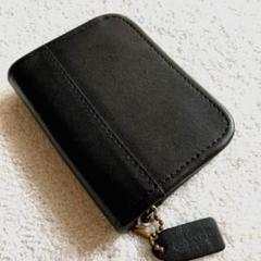 オールドコーチvintage ブラックレザーコインケース - メルカリ