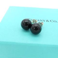 ティファニー ブラック オニキス ボール チェーン シルバー ピアス UM86 ティファニー ブラック オニキス ボール チェーン シルバー